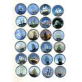 Набор сувенирных монет Collection 2018 Парусники 20 мм 24 шт Разноцветный (hub_p9wid0), купити в Україні, зображення 1