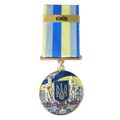 Медаль с удостоверением Collection За оборону родного государства город-герой КИЕВ 32 мм Разноцветный (hub_5056v4), купити в Україні, зображення 1