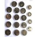 Набор монет в капсулах Collection Вооруженные Силы Украины 30 мм 18 шт Cеребристый (hub_e23tsn), купити в Україні, зображення 1
