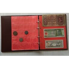 Альбом для монет и банкнот Collection наборной Красный  ( hub_cpOn45704 ), купити в Україні, зображення 2