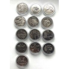 Набір монет в капсулах Collection Збройні Сили України 20.2 мм 13 шт Сріблястий (hub_q4wbp8), купити в Україні, зображення 1