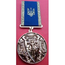 Награда Collection Защитнику Украины с архангелом + бланк 35х3 мм Золотистый (hub_evzpln), купити в Україні, зображення 4