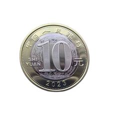 Монета Mine Год Кролика 10 юаней 2023 г 35 мм Золотистый (hub_yjwcwh), купити в Україні, зображення 3