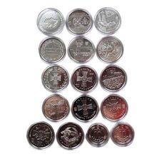 Набор монет в капсулах Collection Вооруженные Силы Украины 30 мм 16 шт Cеребристый (hub_2v1n7u), купити в Україні, зображення 3