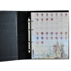 Альбом-каталог для монет Monet периода правления Николая II медь серебро 200х250 мм Черный (hub_3kh57i), купити в Україні, зображення 3