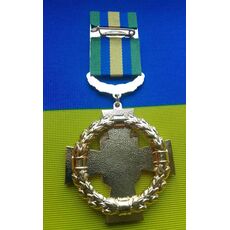 Знак отличия Mine Козацкий крест Объединенных сил 1-й степени с бланком Золотистый (hub_n1cbi4), купити в Україні, зображення 5