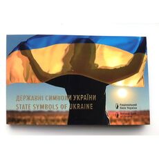 Набор монет в буклете Mine Государственные символы Украины 5 гривен 2022 г 35 мм 3 шт Разноцветный (hub_5sogyo), купити в Україні, зображення 5