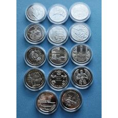 Набір монет в капсулах Collection Збройні Сили України 20.2 мм 14 шт Сріблястий (hub_7hfoyt), купити в Україні, зображення 3