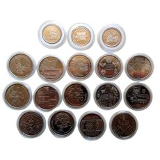 Набор монет в капсулах Collection Вооруженные Силы Украины 30 мм 17 шт Cеребристый (hub_p61ews), купити в Україні, зображення 1