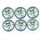 Набор сувенирных монет Collection 2018 Танки Бенин 10 франков 20 мм 6 шт Разноцветный (hub_p08kwn), фото 3