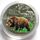 Монета Mine Медведь бурый 5 гривен 2022 г 35 мм Серебристый (hub_7yxisf), фото 1