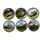 Набор сувенирных монет Collection 2018 Танки Бенин 10 франков 20 мм 6 шт Разноцветный (hub_p08kwn), фото 2