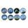 Набор сувенирных монет Collection 2018 Парусники Бенин 10 франков 20 мм 8 шт Разноцветный (hub_x4ne7w), фото 1