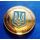 Настольная медаль Mine 100 лет уголовному розыску Украины 60 мм Золотистый (hub_nmzrnt), фото 3