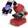 Мікроскоп Bresser Junior 40x-640x Red з набором для дослідів та адаптером для смартфона (8851300E8G000), фото 3