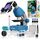 Мікроскоп Bresser Junior 40x-640x Blue з набором для дослідів та адаптером для смартфона (8851300WXH000), фото 2