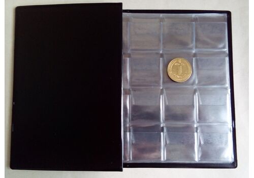 Альбом для монет Marcia Люкс 96 средних ячеек Черный (hub_64pyqk), фото 3