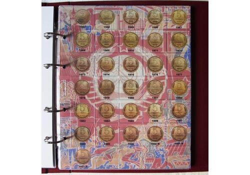 Комплект листов с разделителями для разменных монет СССР Antique Collection 1961-1992гг (hub_hlvpue), фото 3