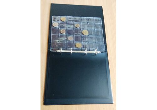 Универсальный альбом для монет и банкнот Collection с черными листами Коричневый (hub_b7sp4q), фото 4