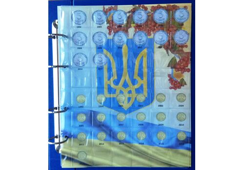 Комплект листов с разделителями для разменных монет Украины с 1992г.  CollectionТип 1 (hub_pnalwv), фото 4