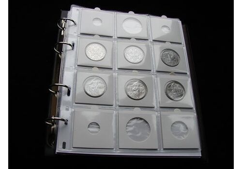 Альбом для монет Schulz в холдерах 120 ячеек Бордовый (hub_jviicy), фото 3