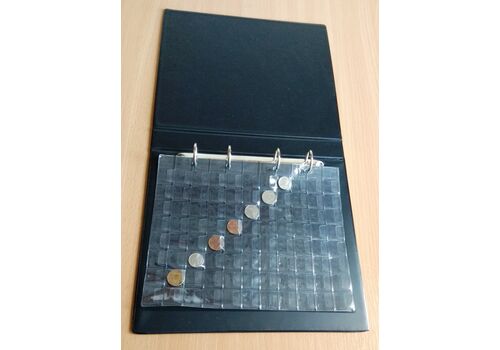 Альбом для монет Collection черные листы на 349 монет Темно-зеленый (hub_tkfibk), фото 3