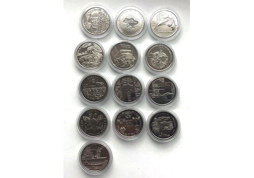 Набір монет в капсулах Collection Збройні Сили України 20.2 мм 13 шт Сріблястий (hub_q4wbp8), фото 1