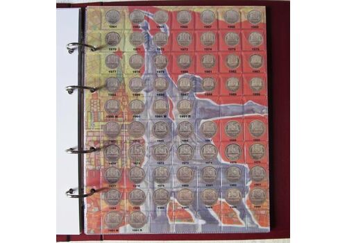 Альбом-каталог для разменных монет Monet СССР 1961-1992 гг 200х250 мм Разноцветный (hub_yyg39u), фото 4