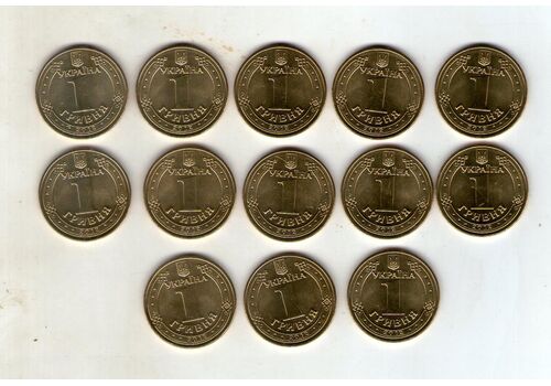 Набор сувенирных монет Collection Звезды мирового футбола 1 гривна 26 мм 12 шт Разноцветный (hub_jbyae6), фото 3