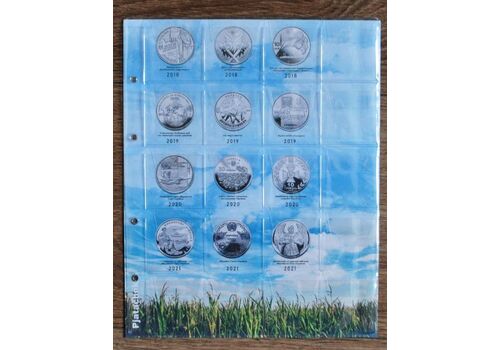 Подарочный набор нумизмата Collection Альбом для монет Украины + каталог Коломиец 28х22 см Разноцветный (hub_whveyn), фото 7