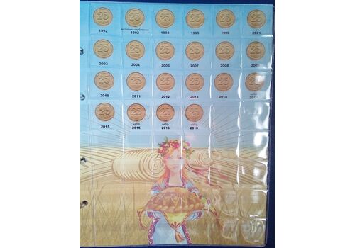 Альбом для монет Mine Украины регулярного чекана 1992-2022 г 28*22 см Черный (hub_fi4w0o), фото 6