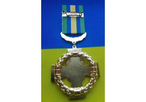 Знак отличия Mine Козацкий крест Объединенных сил 1-й степени с бланком Золотистый (hub_n1cbi4), фото 5