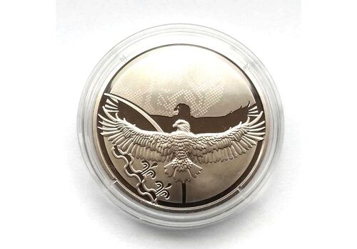 Памятная медаль Collection Город героев Волноваха 2023 г 35 мм Серебряный (hub_cxuvwi), фото 3