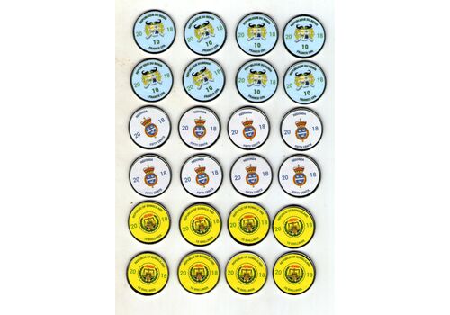 Набор сувенирных монет Collection 2018 Фауна 24 шт 20 мм Разноцветный (hub_q1ejlx), фото 3
