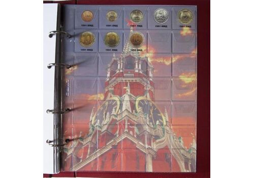 Альбом-каталог для разменных монет Monet СССР 1961-1992 гг 200х250 мм Разноцветный (hub_yyg39u), фото 8