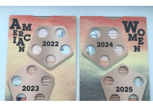 Капсульный альбом для монет Women Женщины Америки 2022-2025 30 мм Разноцветный (hub_82ccvv), фото 3