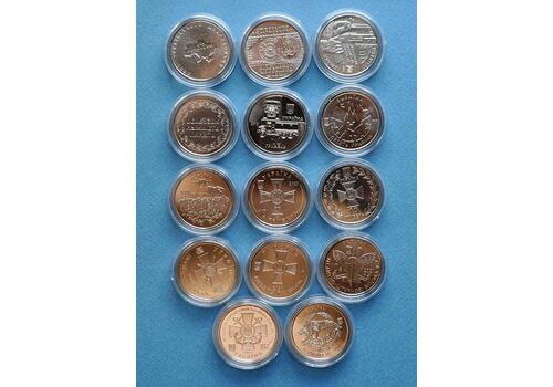 Набір монет в капсулах Collection Збройні Сили України 20.2 мм 14 шт Сріблястий (hub_7hfoyt), фото 4