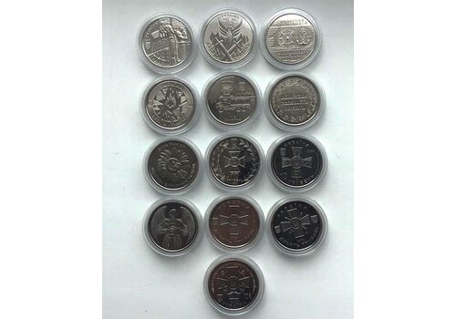 Набір монет в капсулах Collection Збройні Сили України 20.2 мм 13 шт Сріблястий (hub_q4wbp8), фото 3