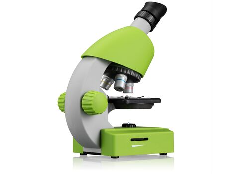 Мікроскоп Bresser Junior 40x-640x Green з набором для дослідів і адаптером для смартфона (8851300B4K000), фото 5
