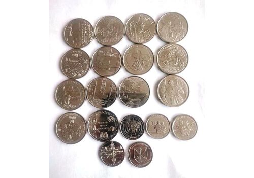 Набор монет в капсулах Collection Вооруженные Силы Украины 30 мм 19 шт Cеребристый (hub_1z6tkv), фото 4