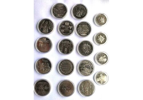 Набор монет в капсулах Collection Вооруженные Силы Украины 30 мм 18 шт Cеребристый (hub_e23tsn), фото 1