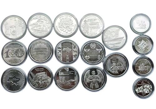 Набор монет в капсулах Collection Вооруженные Силы Украины 30 мм 18 шт Cеребристый (hub_e23tsn), фото 3