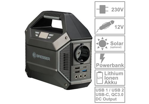Портативна зарядна станція Bresser Portable Power Supply 100 Watt (3810000), фото 3