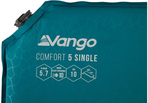 Килимок самонадувний Vango Comfort 5 Single Bondi Blue (SMQCOMFORB36A11), фото 3