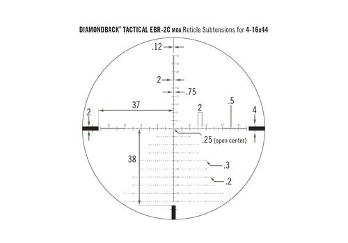 Приціл оптичний Vortex Diamondback Tactical FFP 4-16x44 EBR-2C MOA (DBK-10026), фото 6