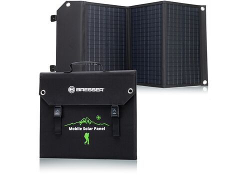 Портативний зарядний пристрій сонячна панель Bresser Mobile Solar Charger 60 Watt USB DC (3810050), фото 1