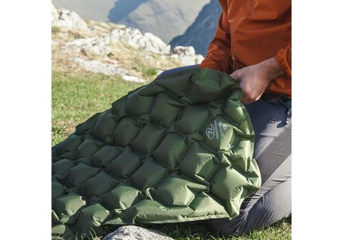 Килимок надувний Highlander Nap-Pak Inflatable Sleeping Mat XL 5 cm Olive (AIR073-OG), фото 11