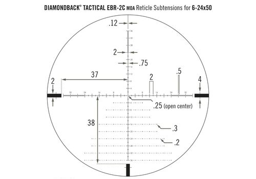Приціл оптичний Vortex Diamondback Tactical FFP 6-24x50 EBR-2C MOA (DBK-10028), фото 6
