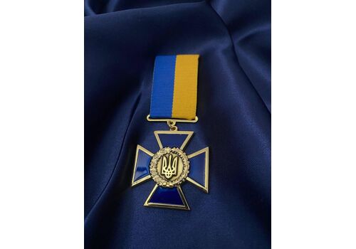 Медаль с документом Collection Крест патриота Украины в футляре 45 мм Разноцветный (hub_7pkfmu), фото 3