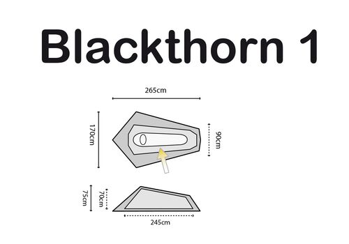Намет одномісний Highlander Blackthorn 1 HMTC (TEN131-HC), фото 6